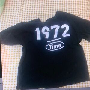 Kids Black Graphic T-Shirt